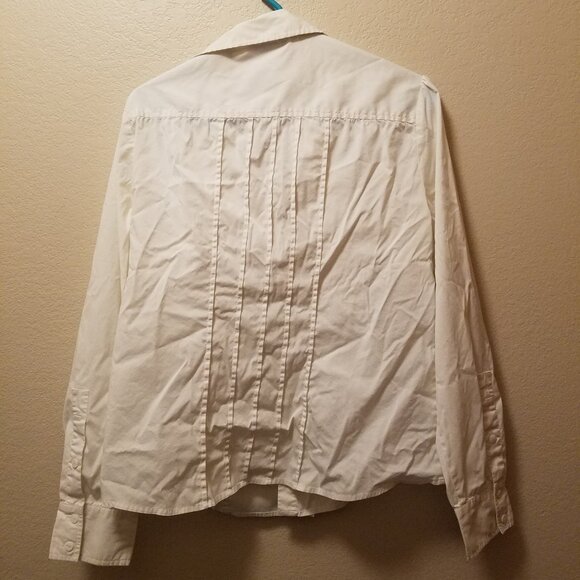 Stretchy White Button-up - Picture 2 of 4